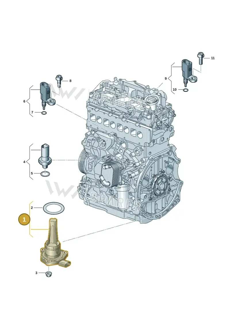 04C907660A — Volkswagen Passat estate (2023-) diagram 907660013, position 1