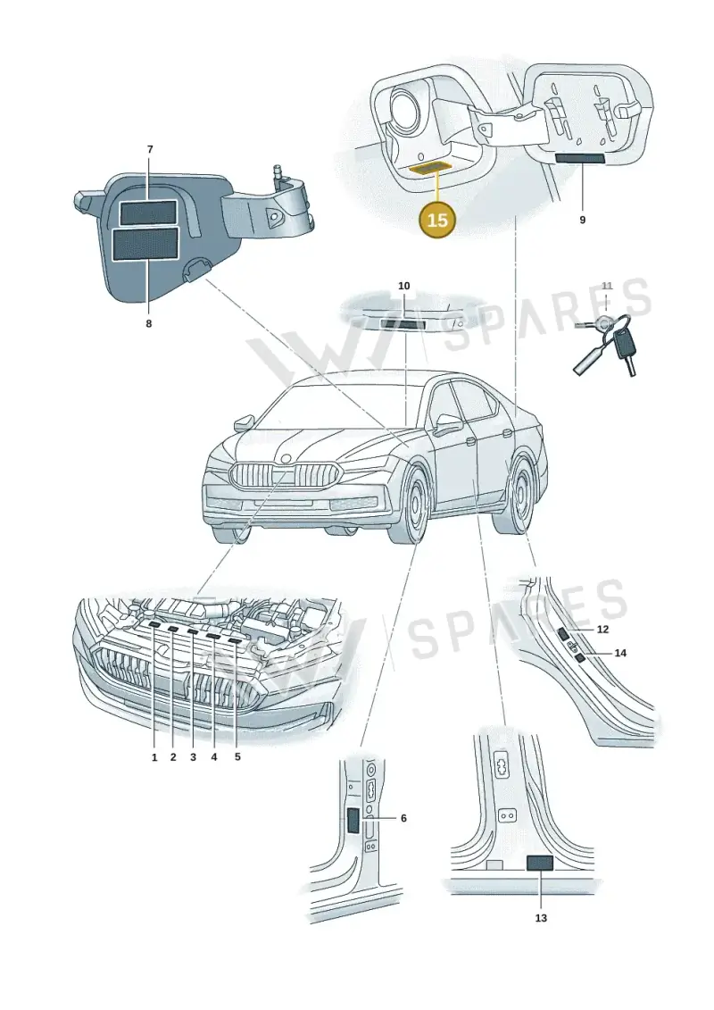 04E010012AC — Skoda Superb Combi (2023-2024) diagram 3p0010000, position 15