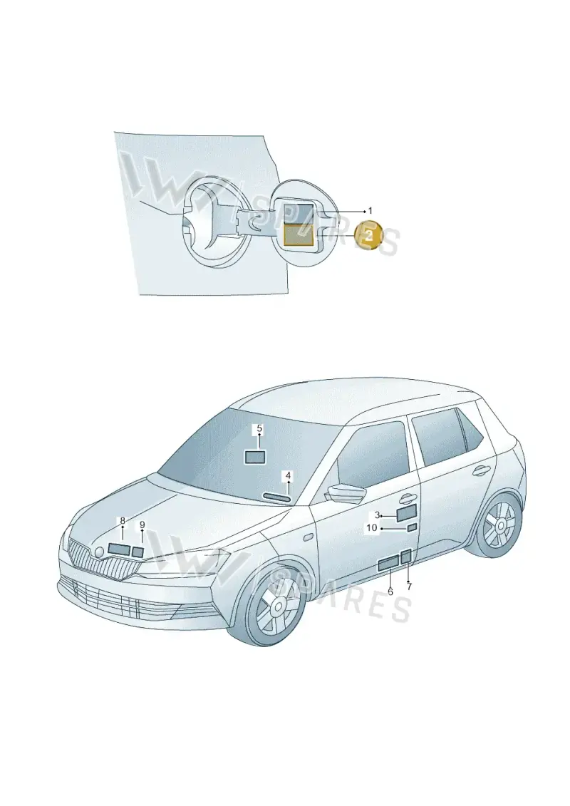 04E010012K — Skoda Fabia (2014-2022) diagram 797011200, position 2
