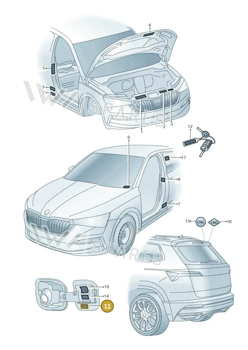 04E010012S — Skoda Kamiq (2019-2020) diagram 584010000, position 11