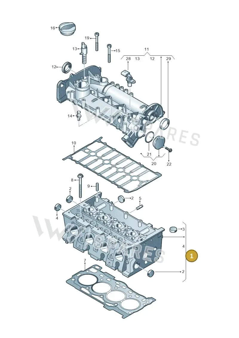 04E103068QX — Skoda Kodiaq (2024-2024) diagram 837103410, position 1