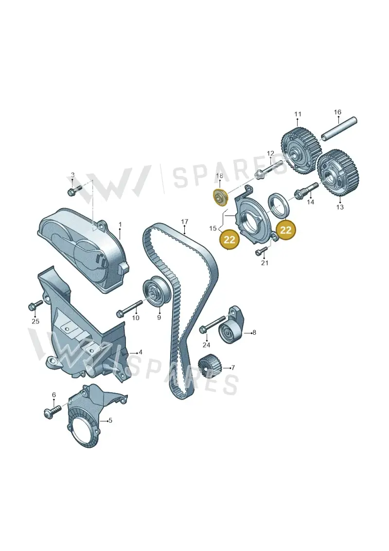 04E103085AN — Volkswagen Passat estate (2023-) diagram 813109050, position 22
