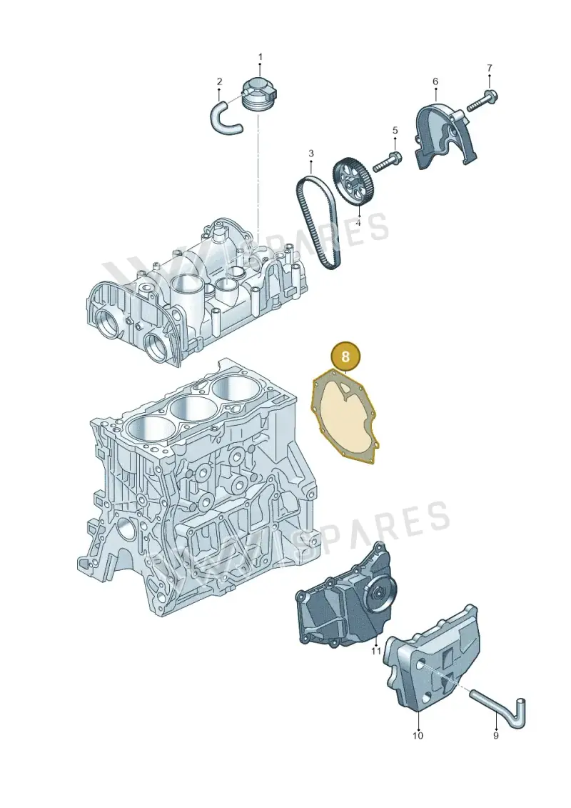 04E103551AG — Volkswagen Virtus 1,0 (2022-) diagram 837103910, position 8
