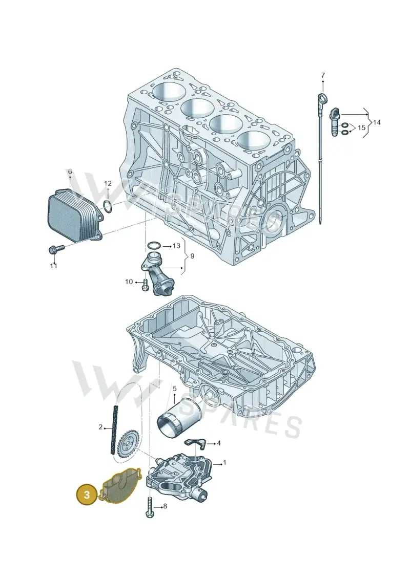 04E103669C — Volkswagen Multivan (2021-) diagram 708115120, position 3