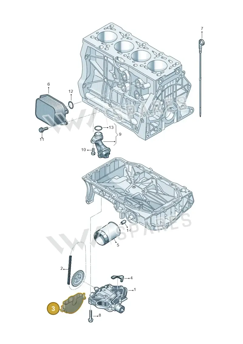 04E103669C — Volkswagen Tiguan 2.0 (2023-) diagram 746115030, position 3