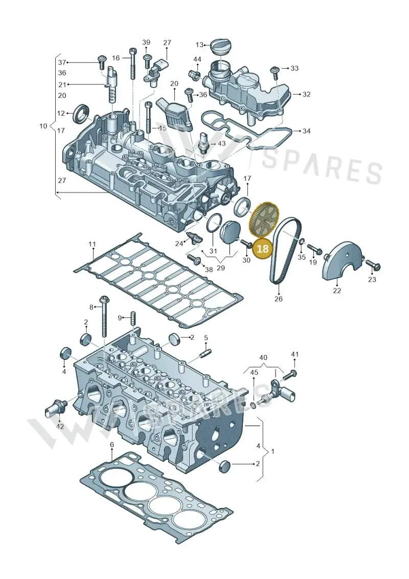 04E109111AP — Volkswagen Tiguan 2.0 4Motion (2017-2024) diagram 597103029, position 18