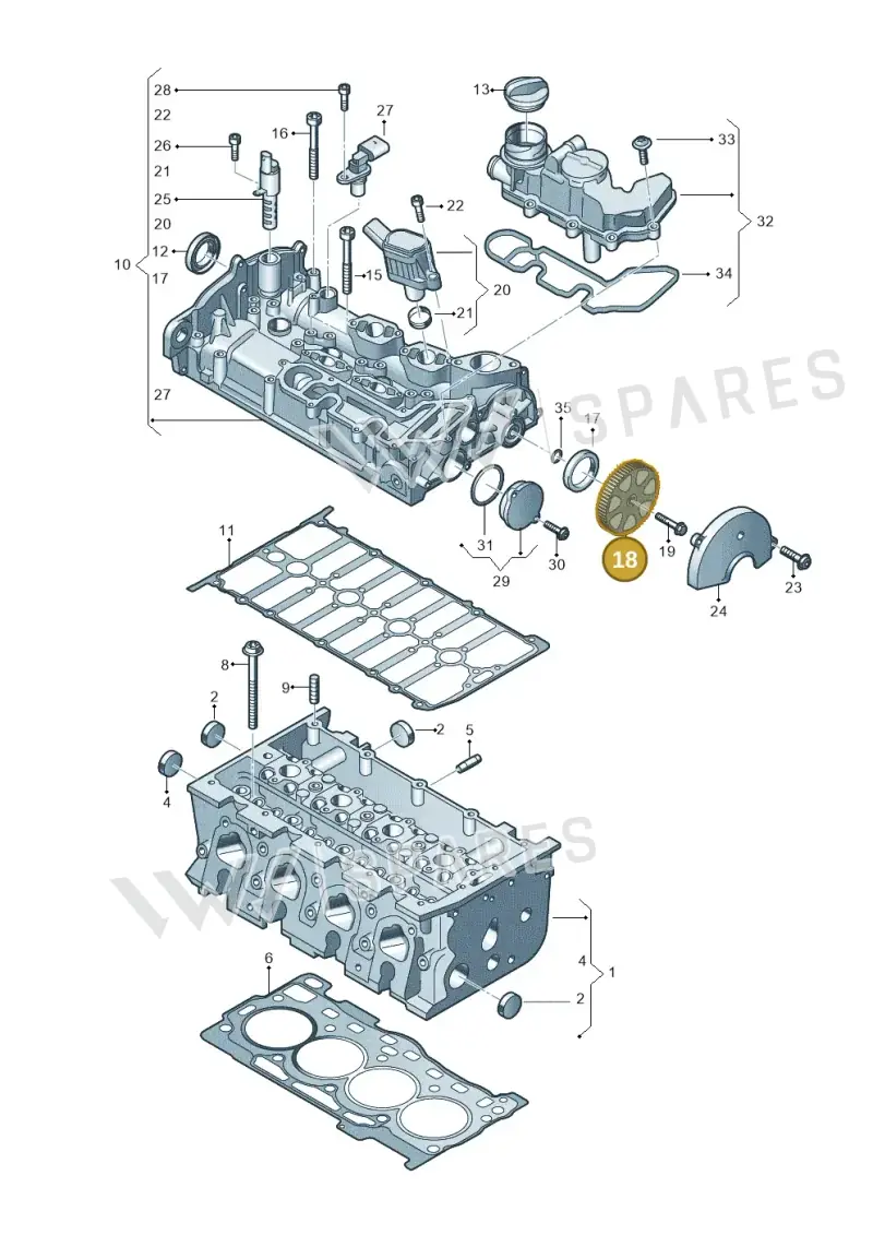 04E109111AP — Volkswagen Multivan (2021-) diagram 827103460, position 18