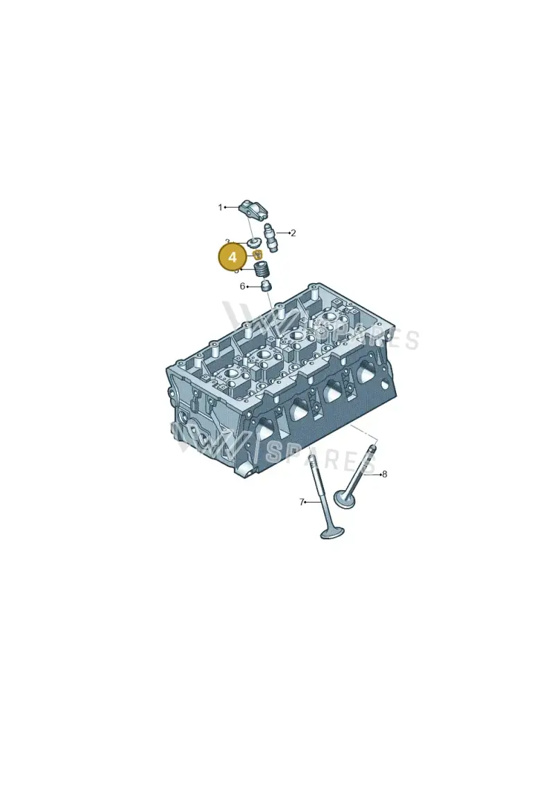 04E109651E — Volkswagen Passat Pro (2024-) diagram 708109150, position 4