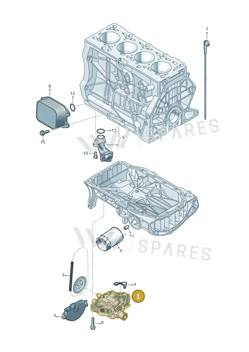 04E115103AC — Volkswagen Tiguan 2.0 (2023-) diagram 746115030, position 1