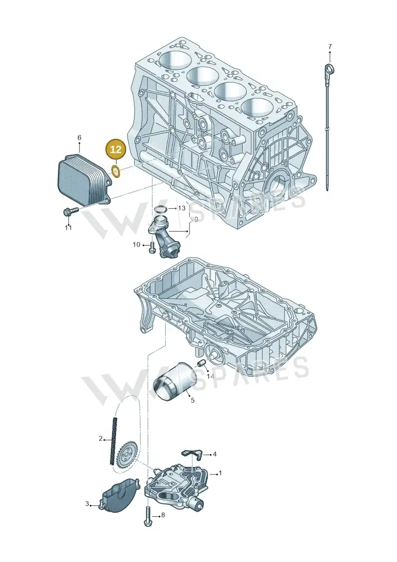 04E115111D — Volkswagen Tiguan 2.0 (2023-) diagram 746115030, position 12