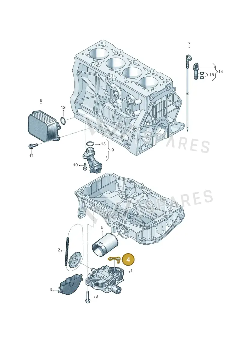 04E115175A — Volkswagen Multivan (2021-) diagram 708115120, position 4