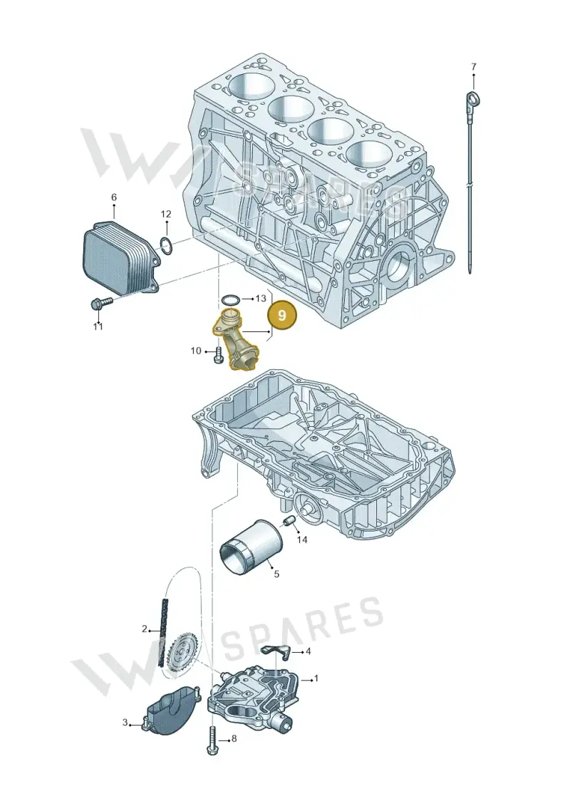 04E115251S — Volkswagen Tiguan 2.0 (2023-) diagram 746115030, position 9