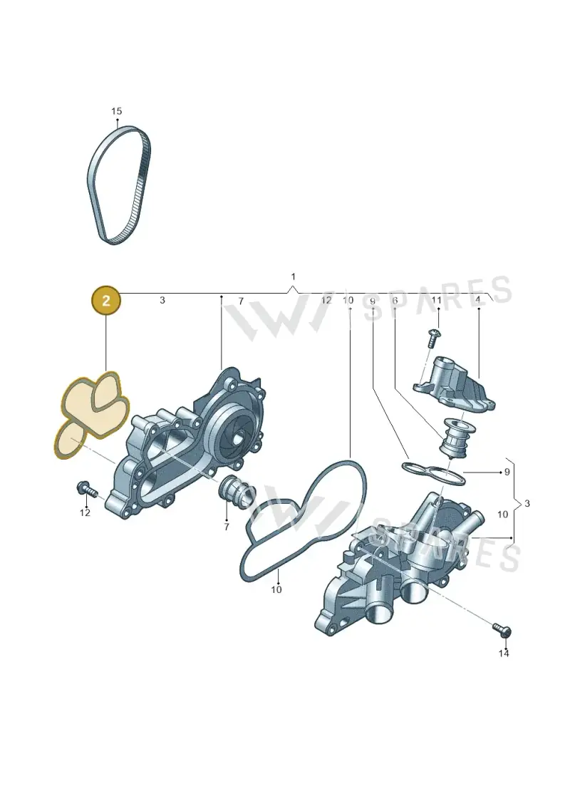 04E121119AM — Volkswagen Taigo (2021-2024) diagram 723121050, position 2