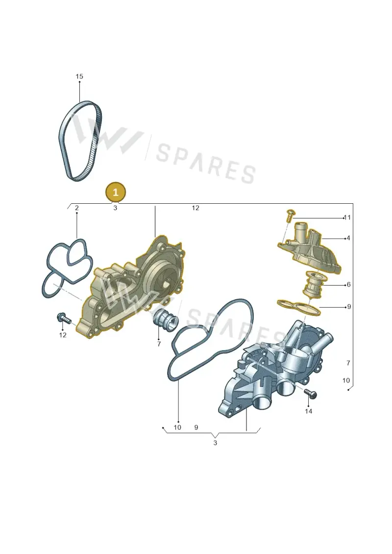 04E121600CS — Volkswagen Tiguan 2.0 (2023-) diagram 869121020, position 1
