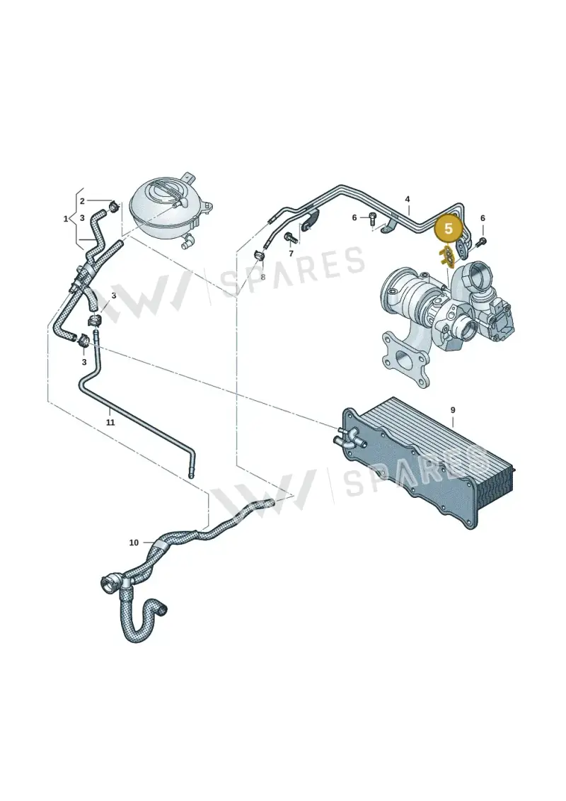 04E121687 — Volkswagen Multivan (2021-) diagram 7t0121253, position 5
