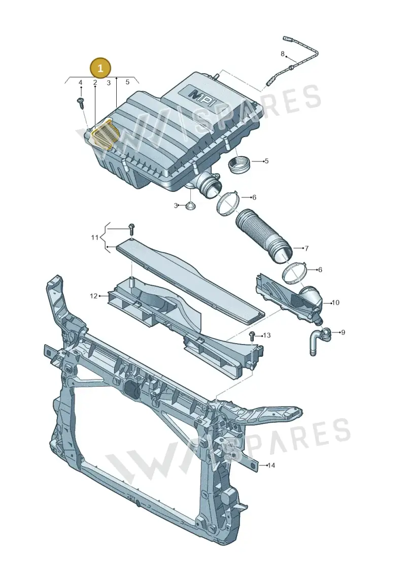 04E129607AR — Volkswagen Caddy Maxi Kombi (2020-2024) diagram 781129200, position 1