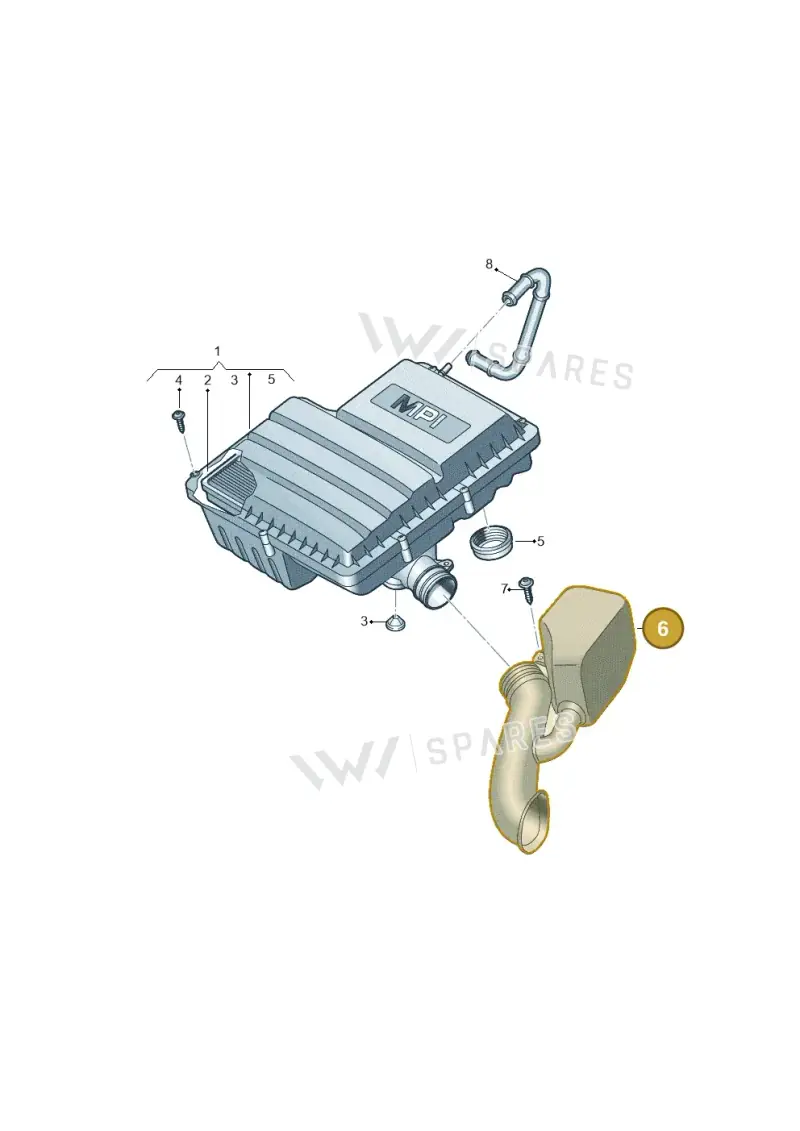 04E129618R — Volkswagen Polo 1.0 BlueMotion (2017-2024) diagram 773129200, position 6