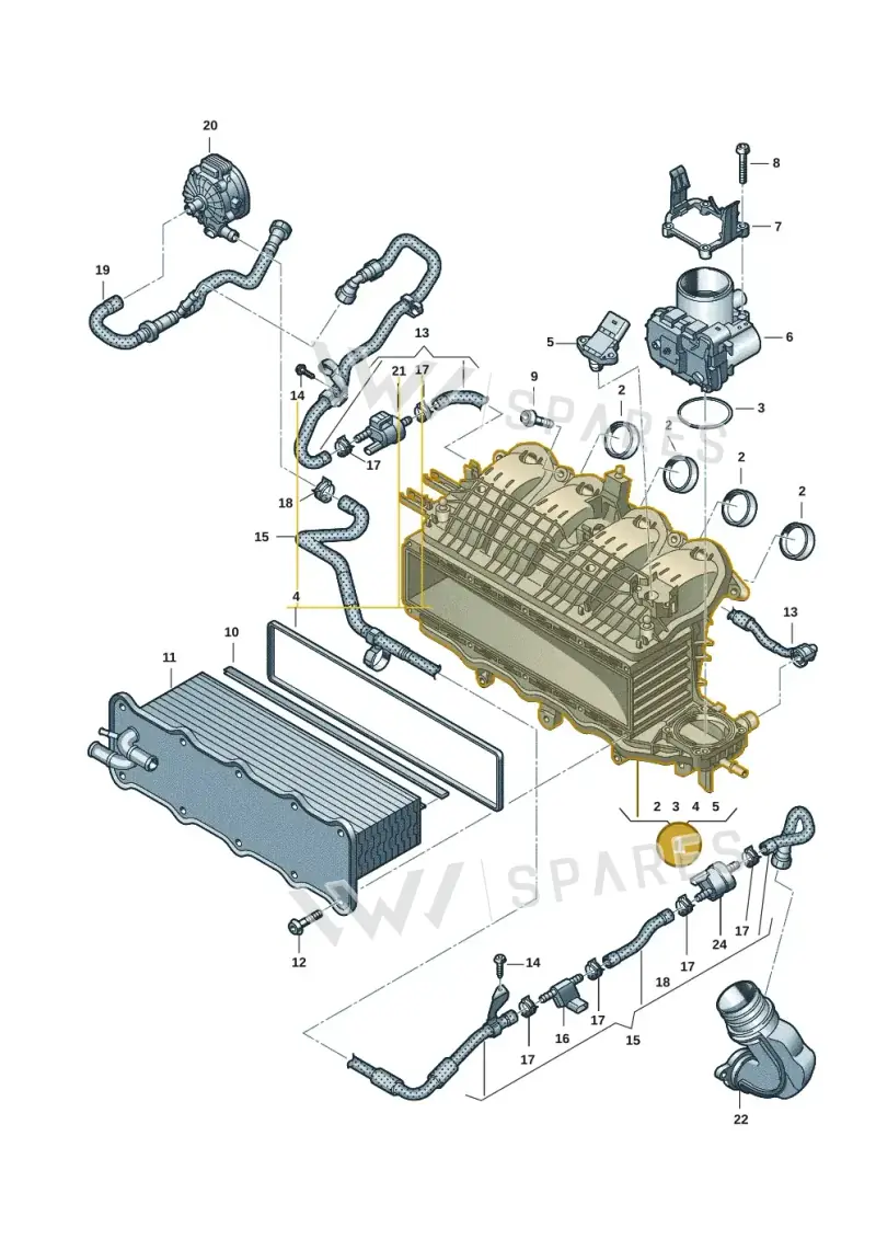 04E129709Q — Volkswagen Multivan (2021-) diagram 7t0133040, position 1