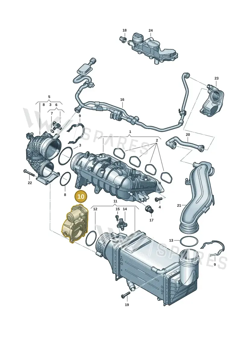 04E133062T — Volkswagen Taigo (2021-2024) diagram 5h0133050, position 10