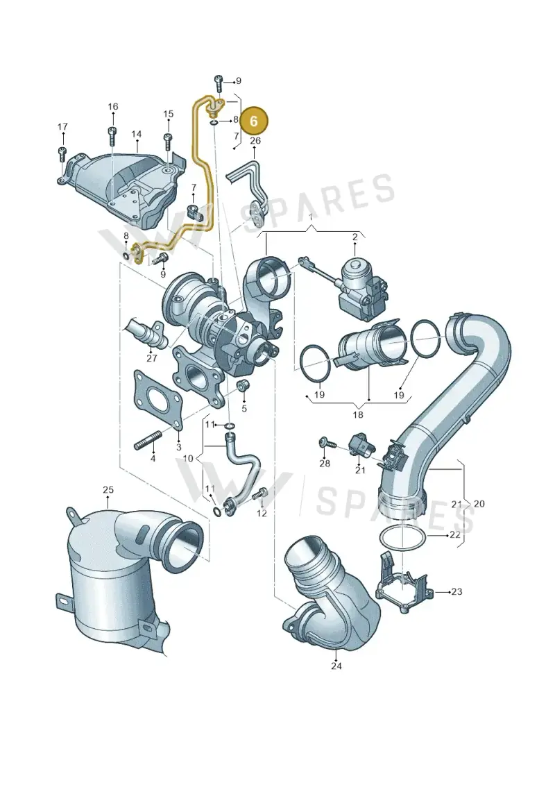 04E145140AS — Volkswagen Golf 2.0 (2016-2020) diagram 747145520, position 6
