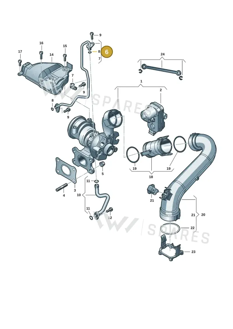 04E145140AS — Volkswagen Tiguan 2.0 (2023-) diagram 7t0145220, position 6