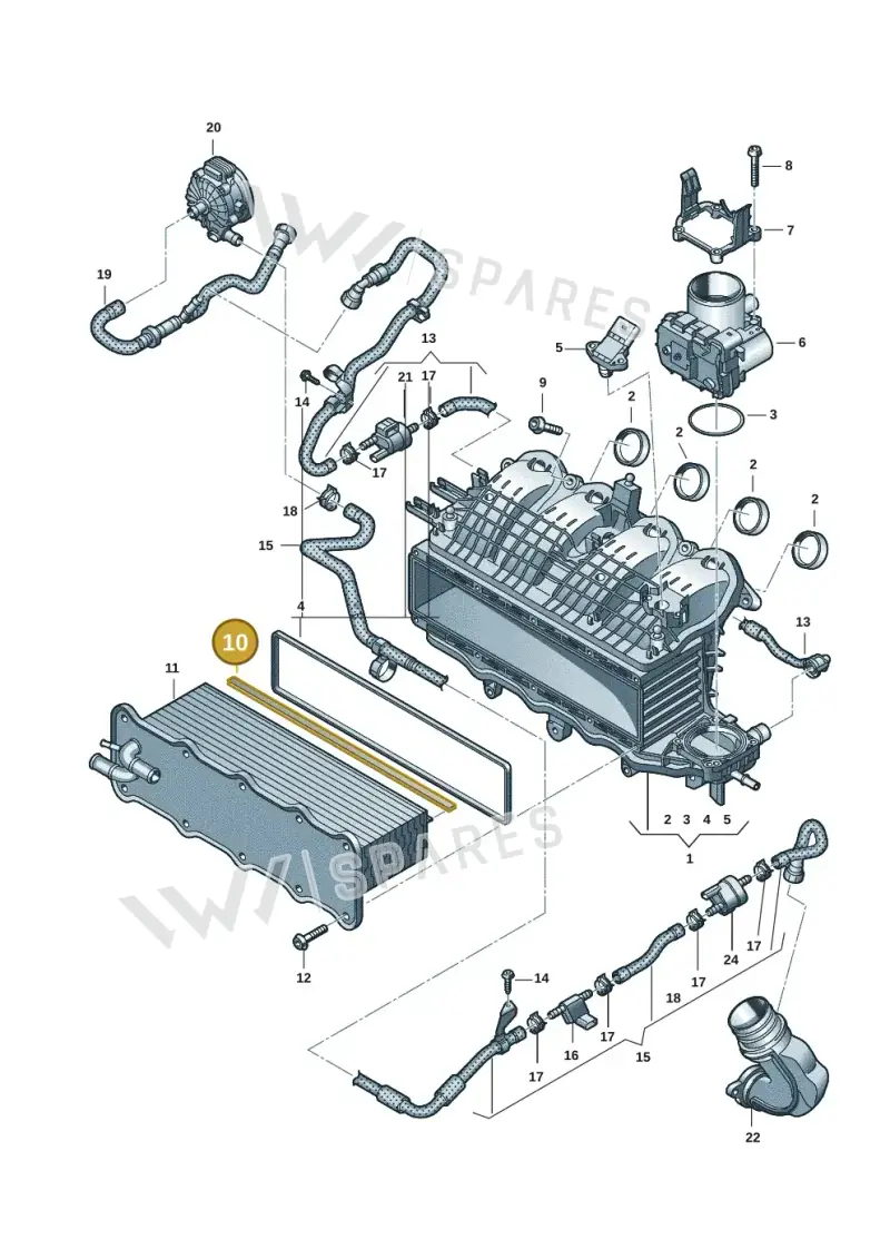 04E145757 — Volkswagen Multivan (2021-) diagram 7t0133040, position 10