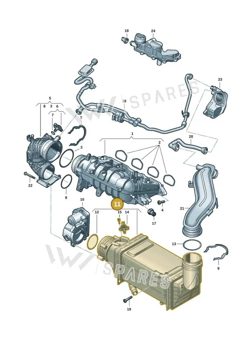 04E145785M — Volkswagen Caddy Maxi Kombi (2020-2024) diagram 5h0133050, position 11