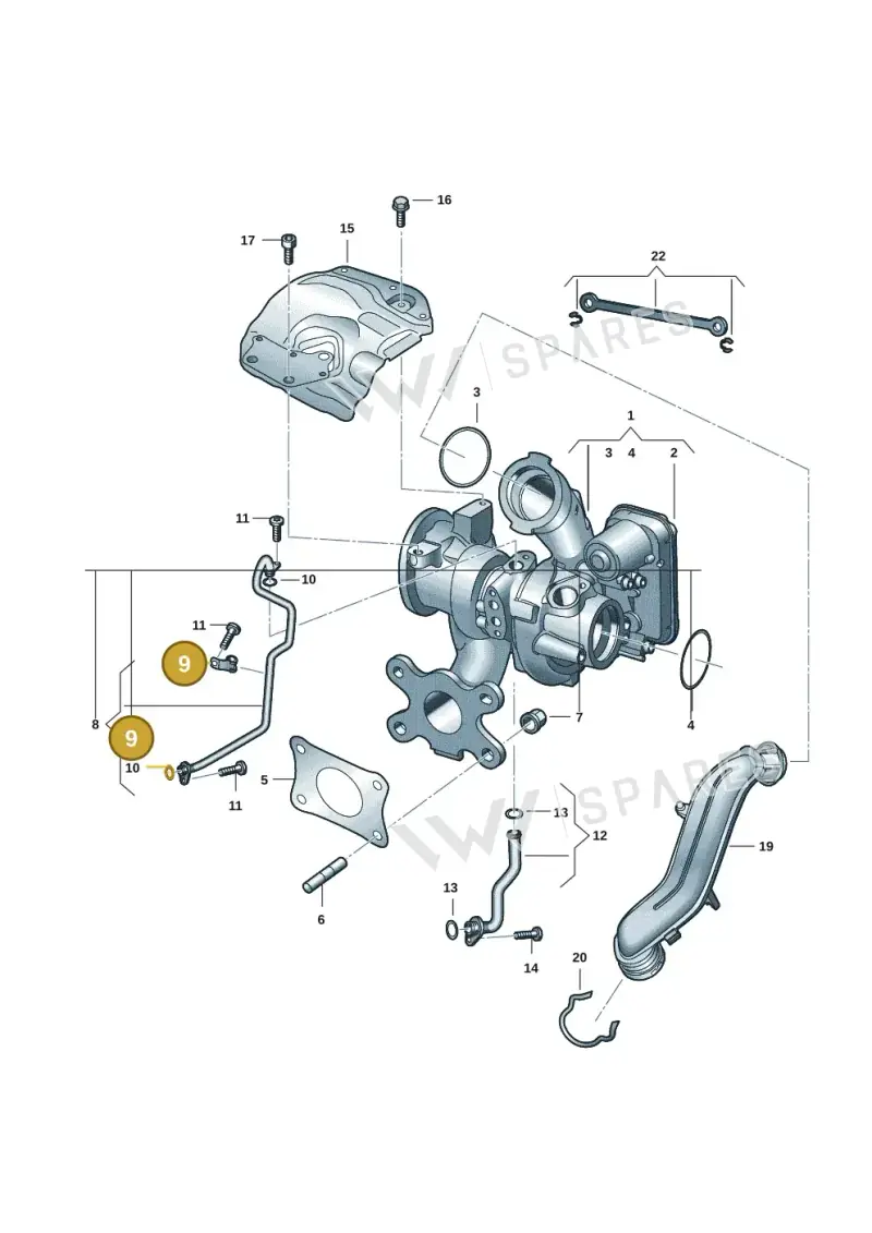 04E145807 — Volkswagen Taigo (2021-2024) diagram 62i145250, position 9