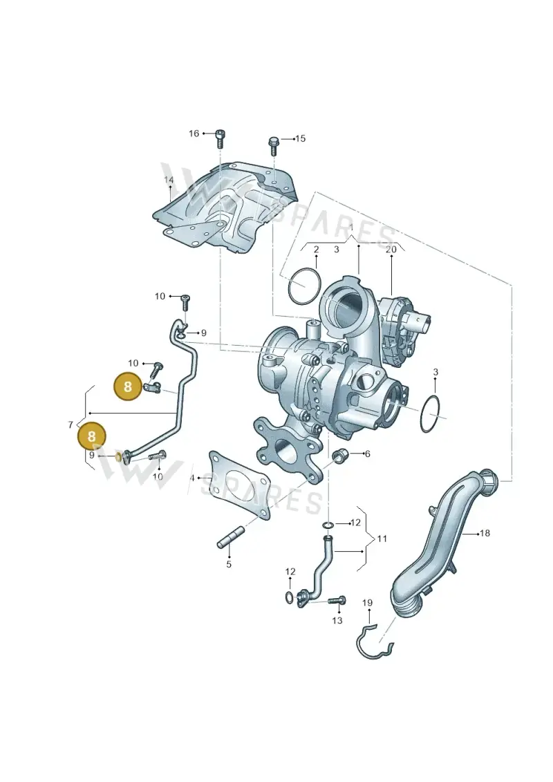04E145807 — Volkswagen Caddy Maxi Kombi (2020-2024) diagram 827145251, position 8