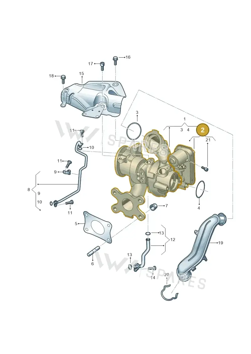 04E198725T — Volkswagen Tiguan 2.0 4Motion (2017-2024) diagram 827145010, position 2
