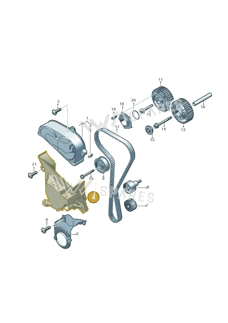04E199275E — Volkswagen Multivan (2021-) diagram 5h0109054, position 4