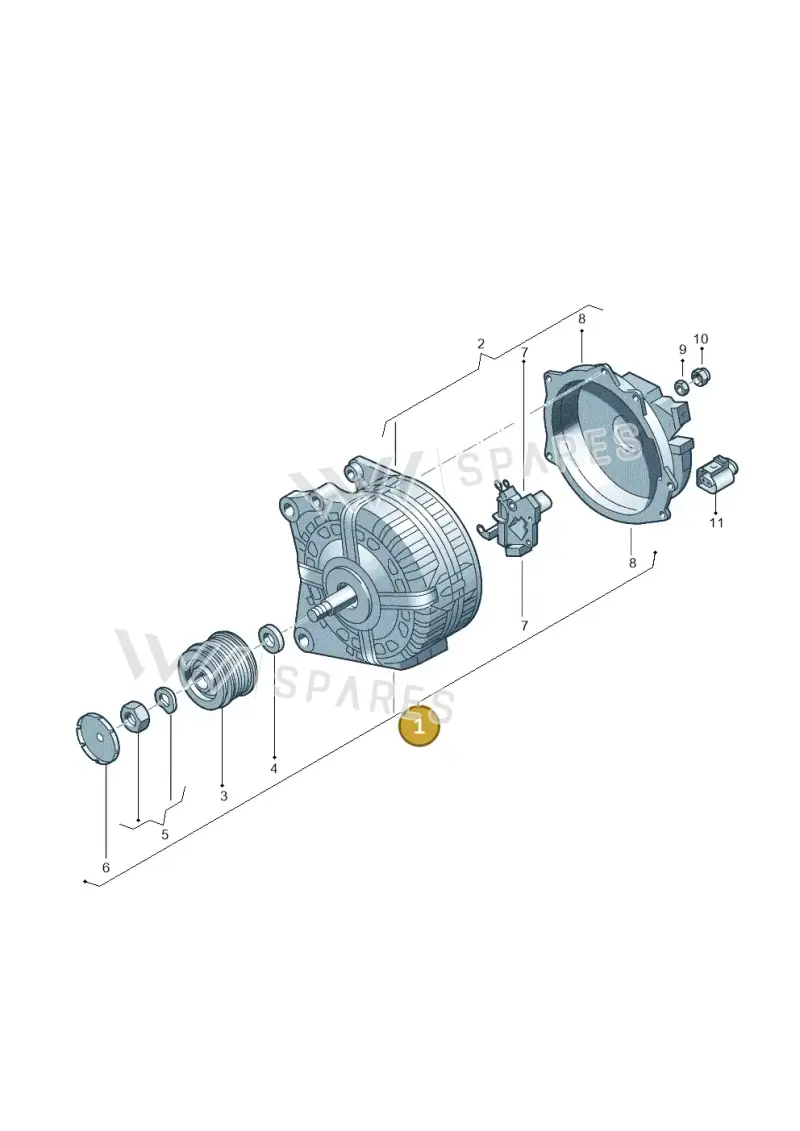 04E903015G — Volkswagen T-Cross (2019-2024) diagram 737903000, position 1