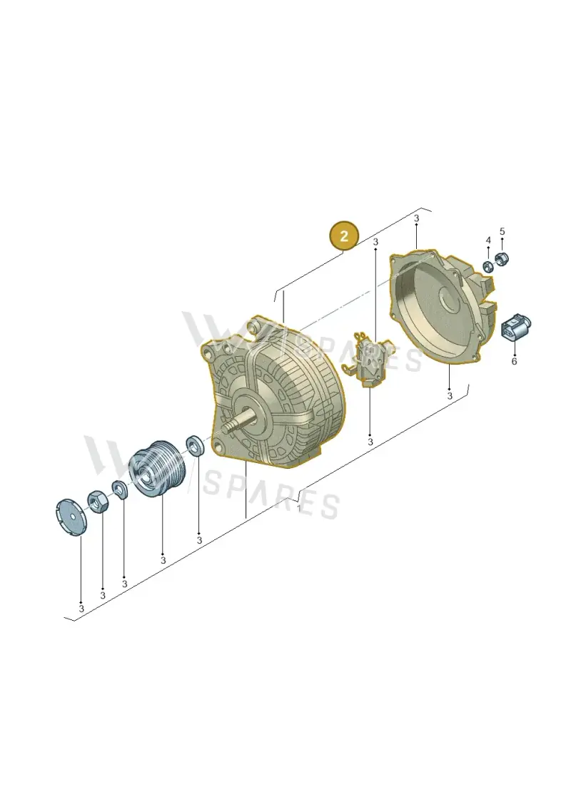 04E903015TX — Volkswagen Caddy (2015-2020) diagram 5h0903000, position 2