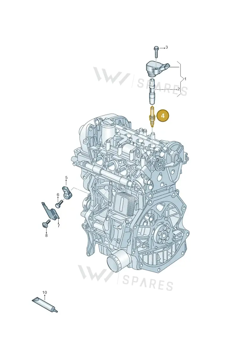 04E905612C — Audi A3 Cabrio (2016-2020) diagram 592905000, position 4