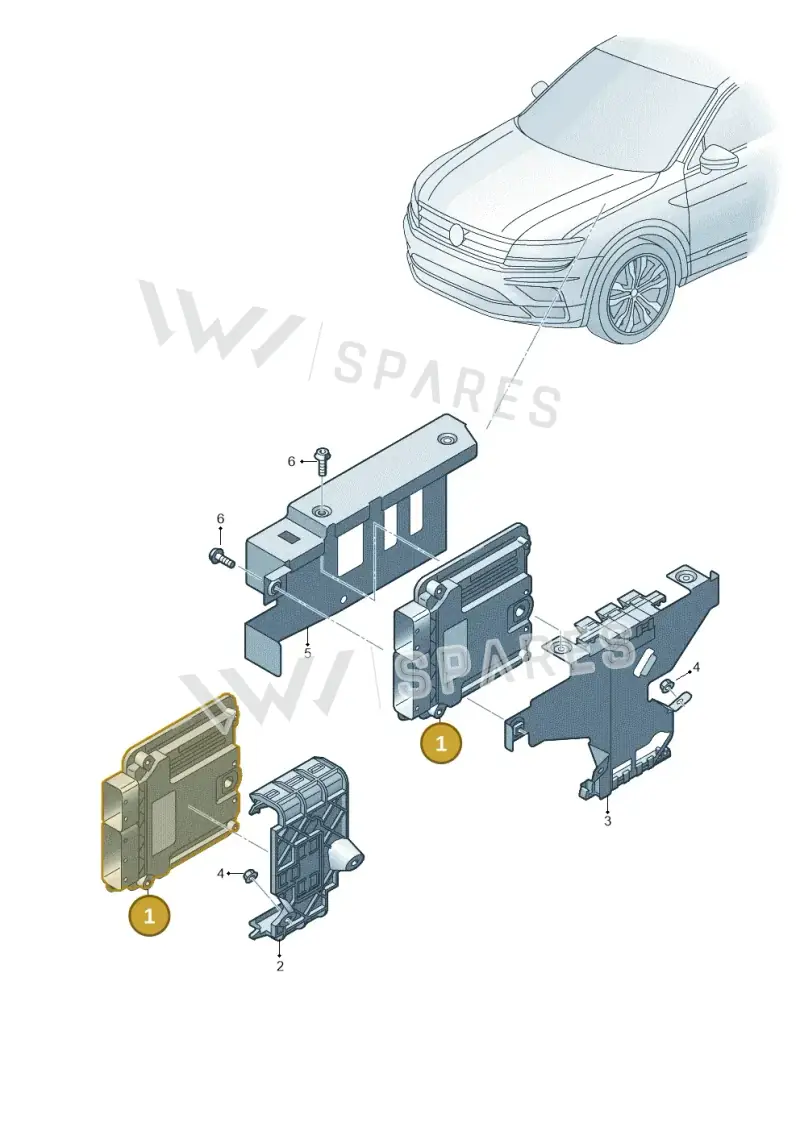 04E906027DD — Volkswagen Tiguan 2.0 4Motion (2017-2024) diagram 884906200, position 1