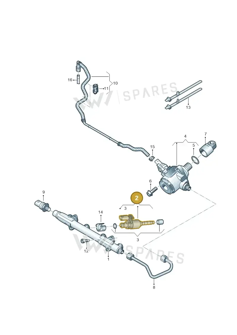 04E906036AF — Volkswagen Tiguan 2.0 4Motion (2017-2024) diagram 793133500, position 2