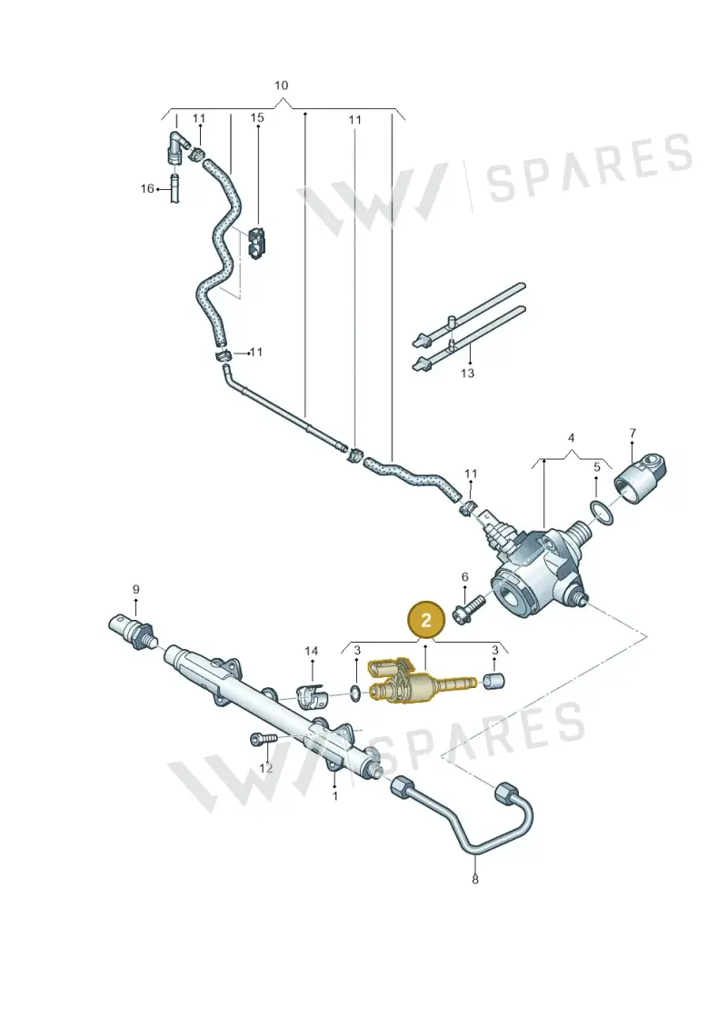 04E906036AL — Volkswagen T-Roc BlueMotion (2017-2024) diagram 745133100, position 2