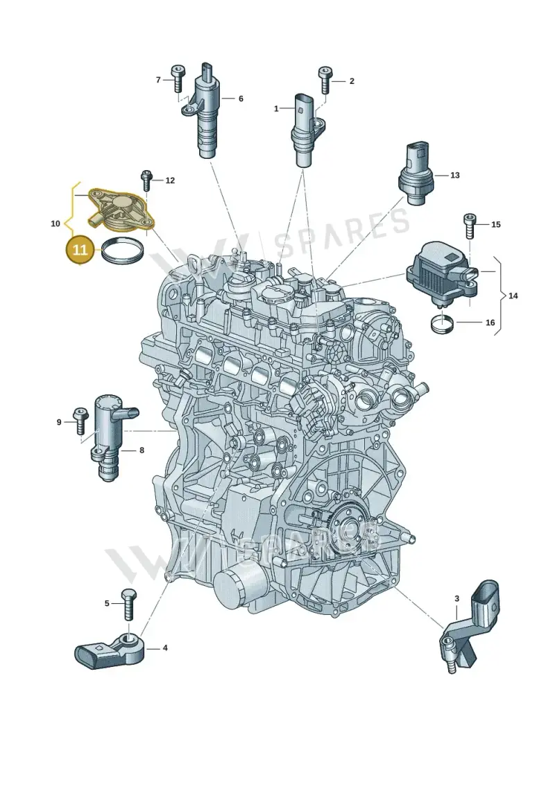 04E906145 — Volkswagen Passat estate (2023-) diagram 907601006, position 11