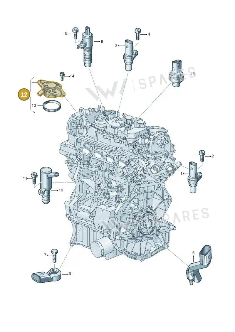 04E906423C — Volkswagen Caddy Maxi Kombi (2020-2024) diagram 907601025, position 12