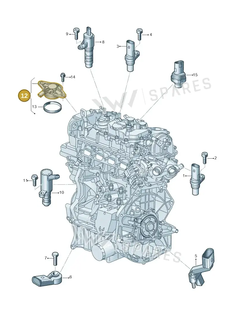 04E906423G — Volkswagen Caddy Maxi (2020-2025) diagram 907601025, position 12