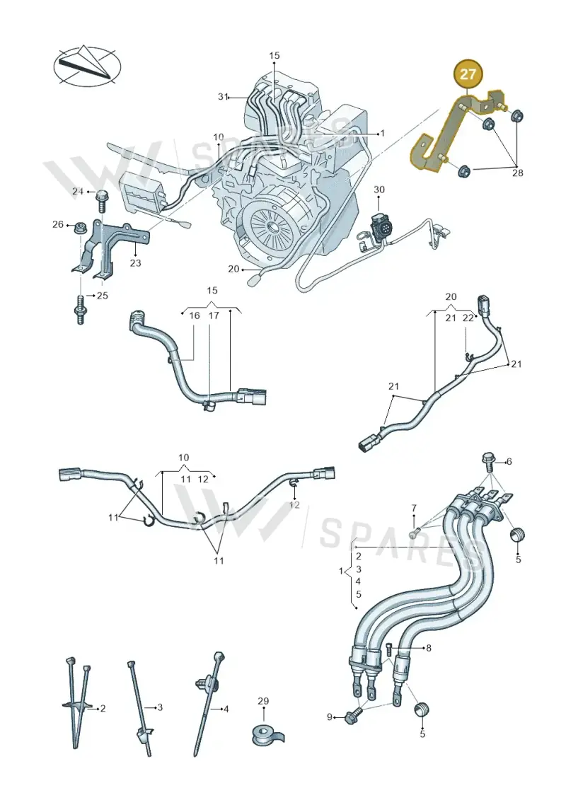 04E971858C — Volkswagen Arteon (2017-2023) diagram 793970150, position 27