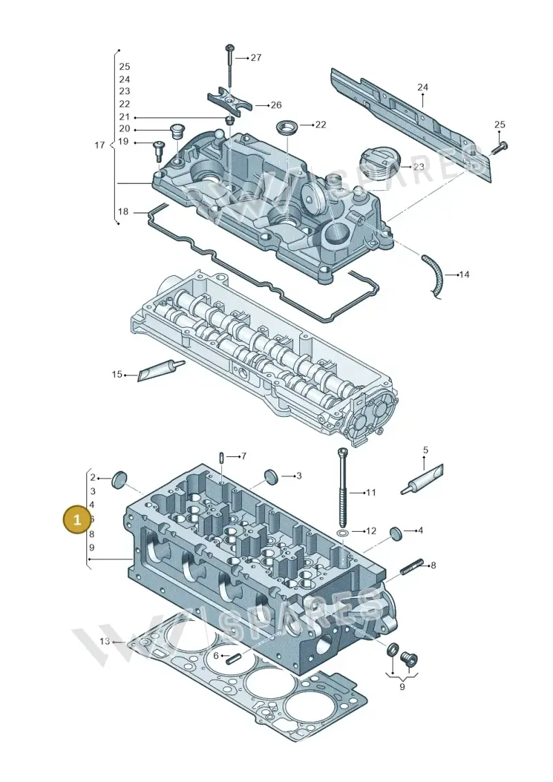 04L103064A — Volkswagen Caddy Maxi Kombi (2020-2024) diagram 884103650, position 1
