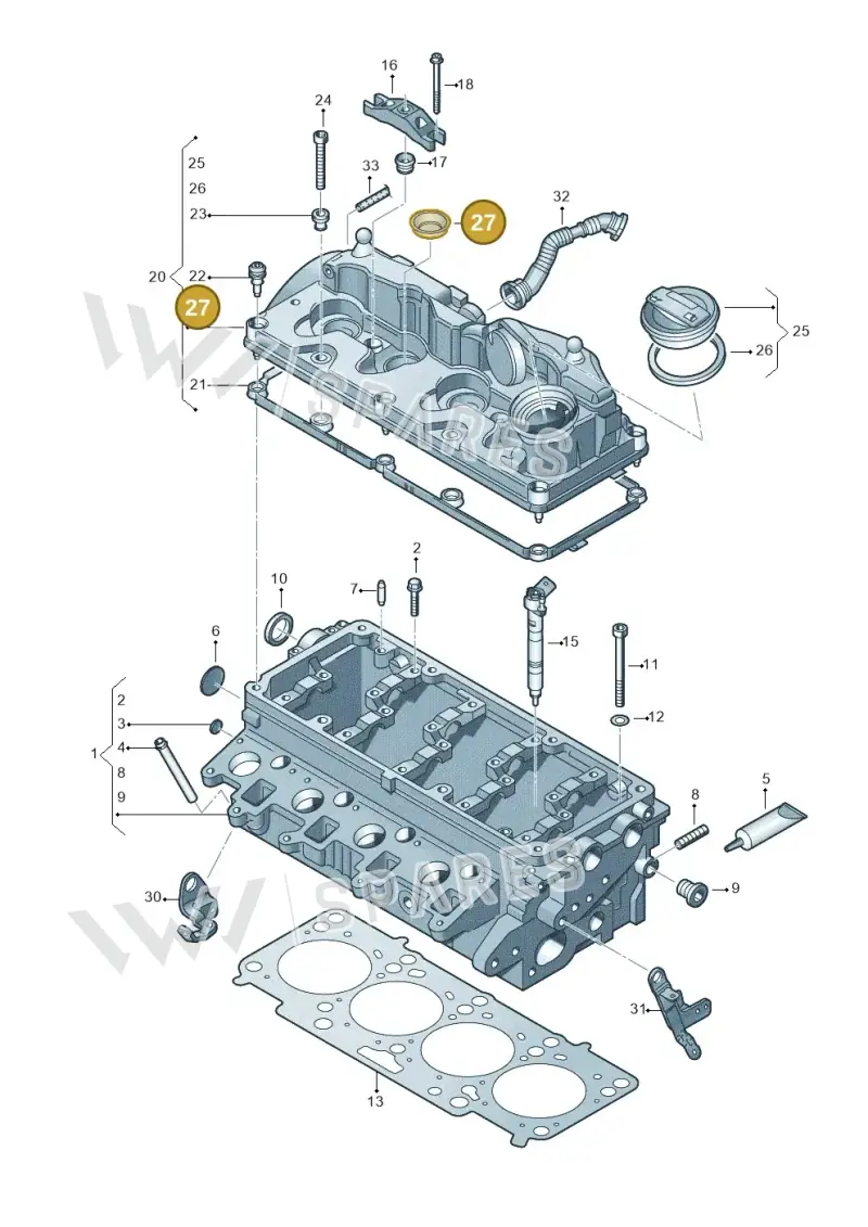04L103070B — Volkswagen Amarok twin cab (2022-) diagram 749103500, position 27