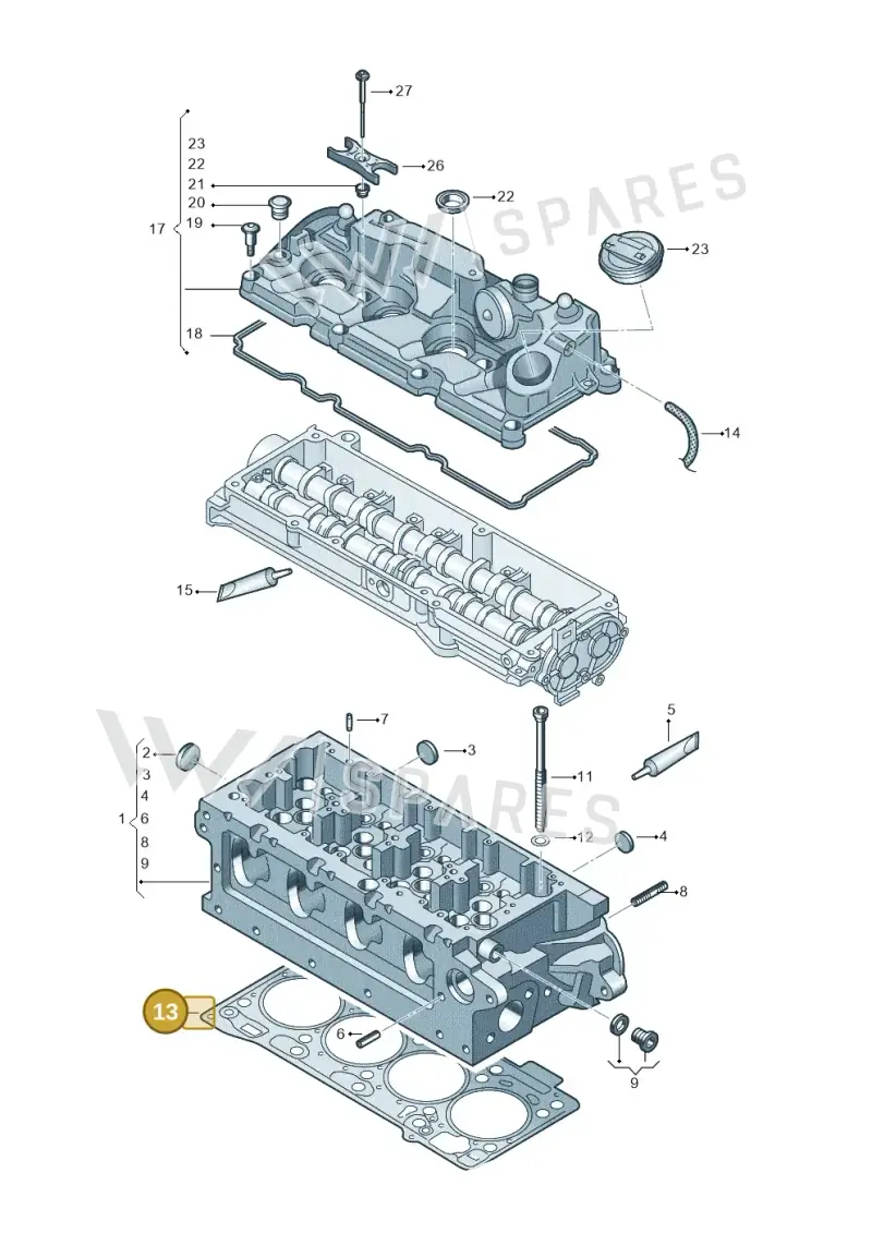 04L103383D — Volkswagen T-Cross 1,0 (2018-2024) diagram 827103550, position 13