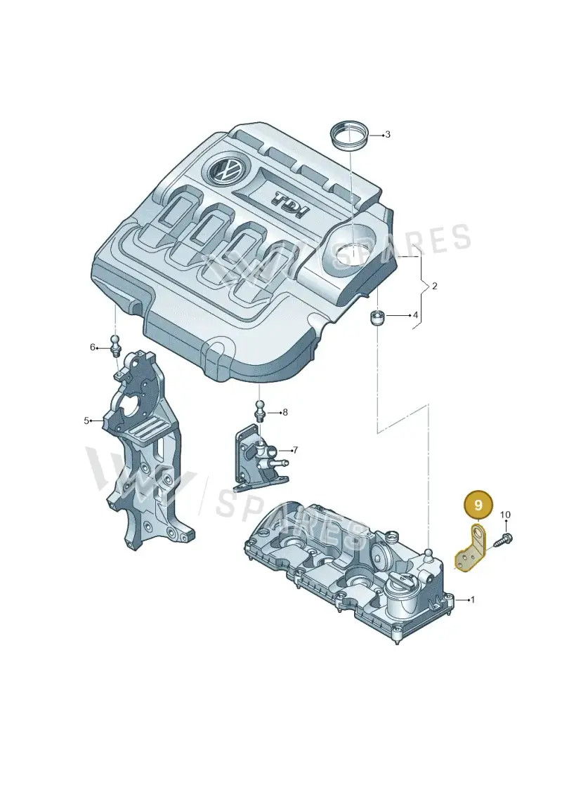 04L103390A — Volkswagen Caddy Maxi Kombi (2020-2024) diagram 746103850, position 9