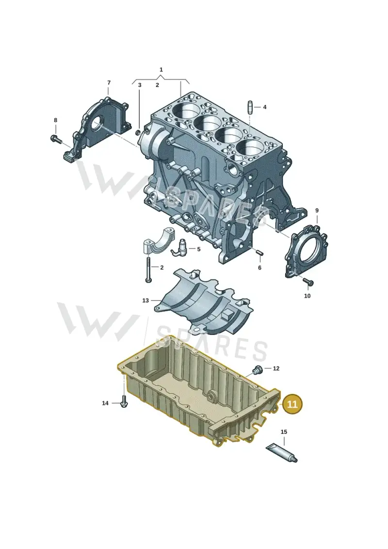 04L103603A — Volkswagen Caddy Maxi Kombi (2020-2024) diagram 5h0103037, position 11