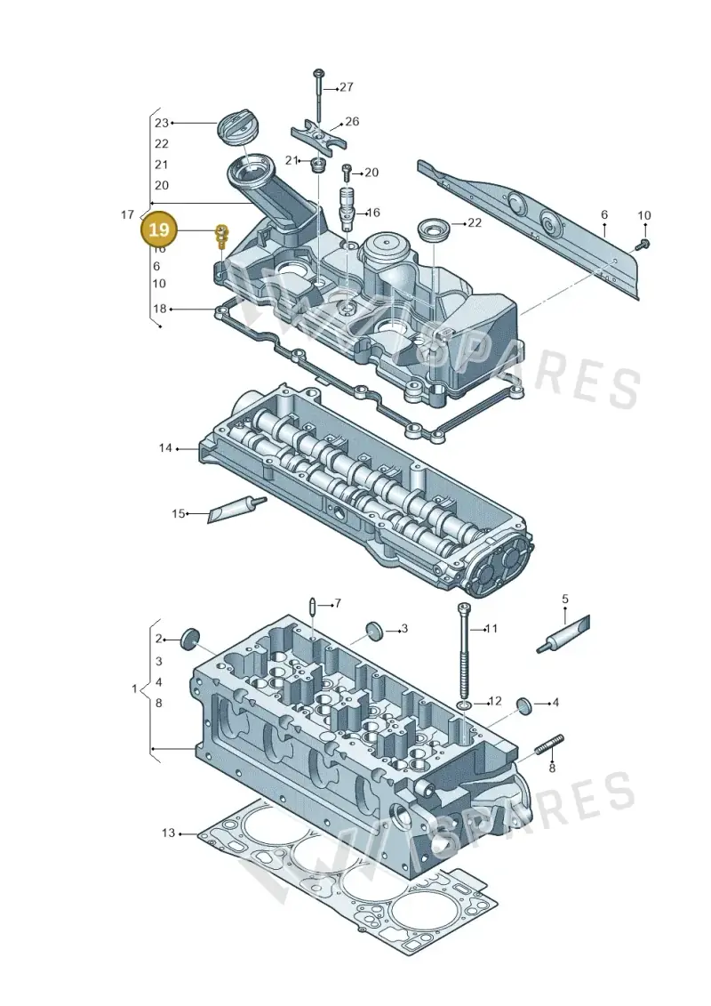 04L103831 — Volkswagen Transport. multivan (2019-2024) diagram 806103700, position 19