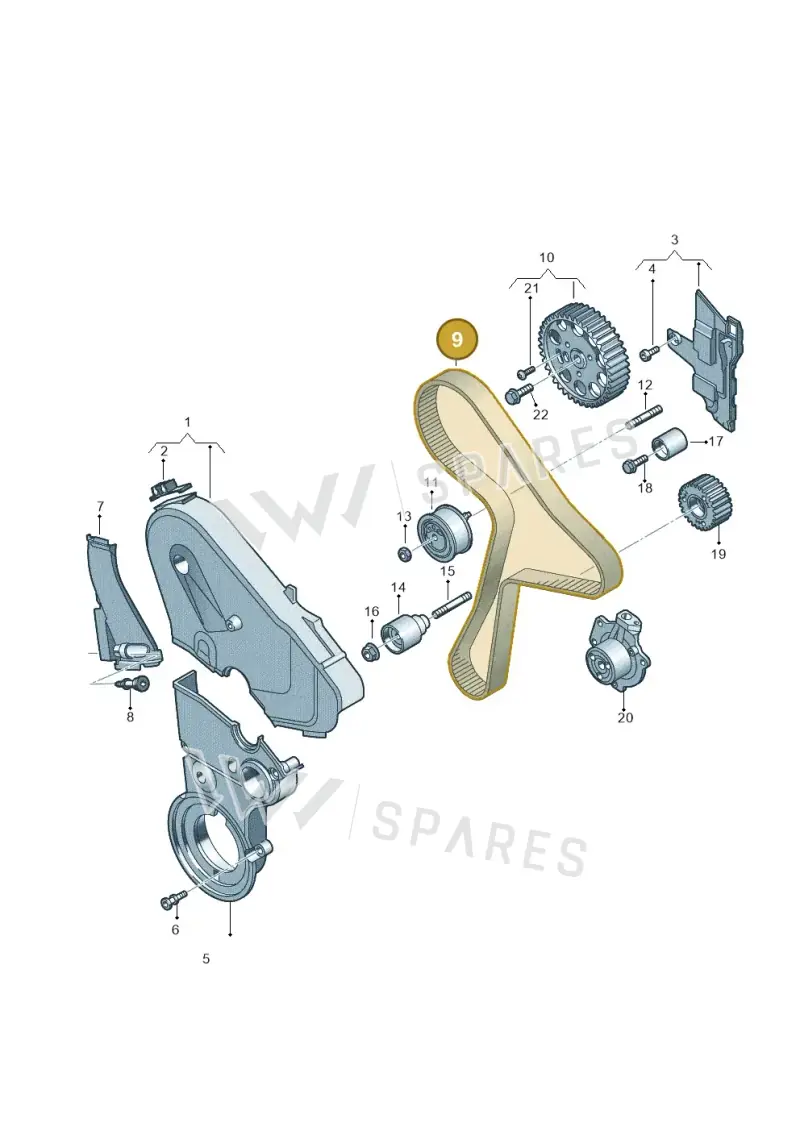 04L109119F — Volkswagen Transport. multivan (2019-2024) diagram 884109075, position 9