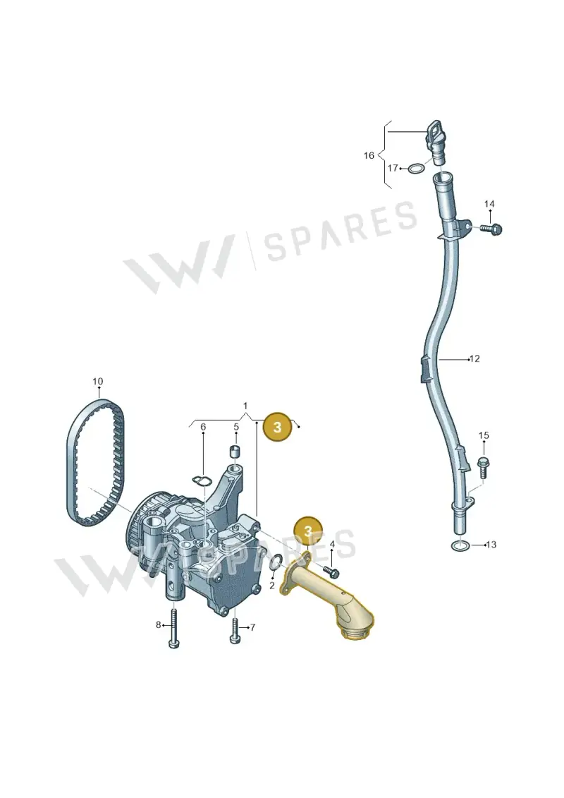 04L115251 — Audi A6 (2014-2018) diagram 897115250, position 3