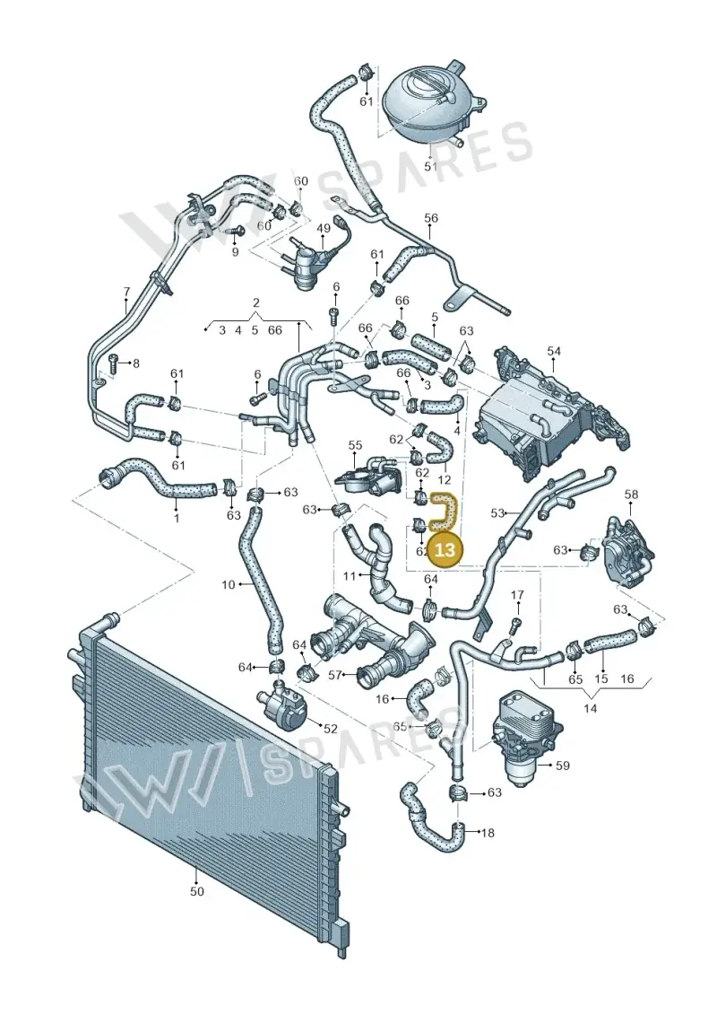 04L121058AA — Volkswagen Caddy Maxi Kombi (2020-2024) diagram 869121600, position 13
